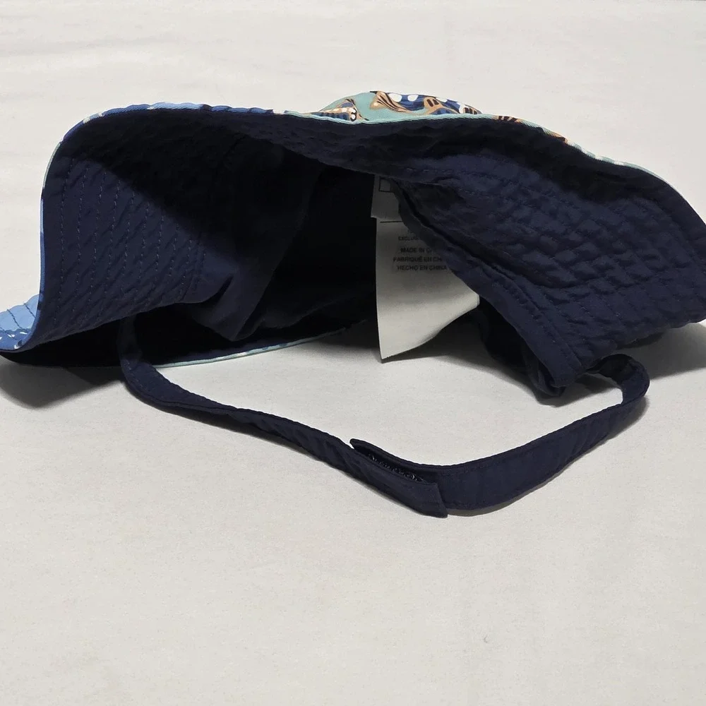 Patagonia Baby Infant Sun Bucket Hat Reversible - Fish Pattern - Size 12mo